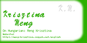 krisztina meng business card